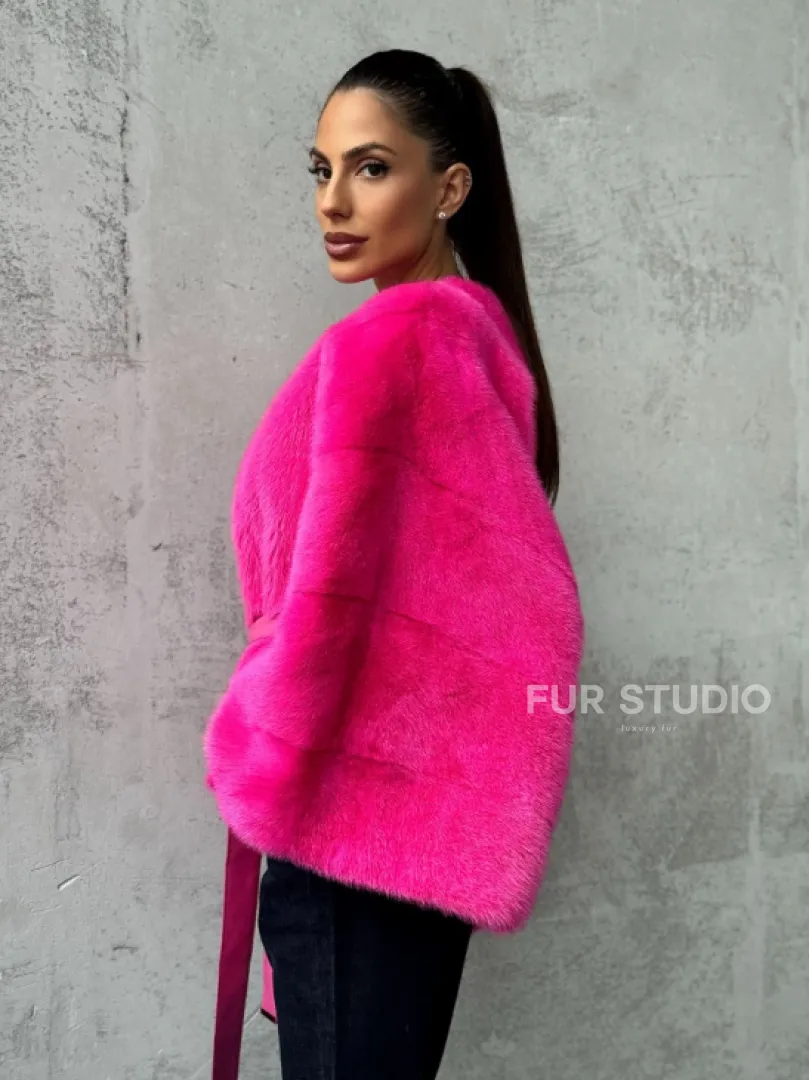 Короткая шуба из меха норки