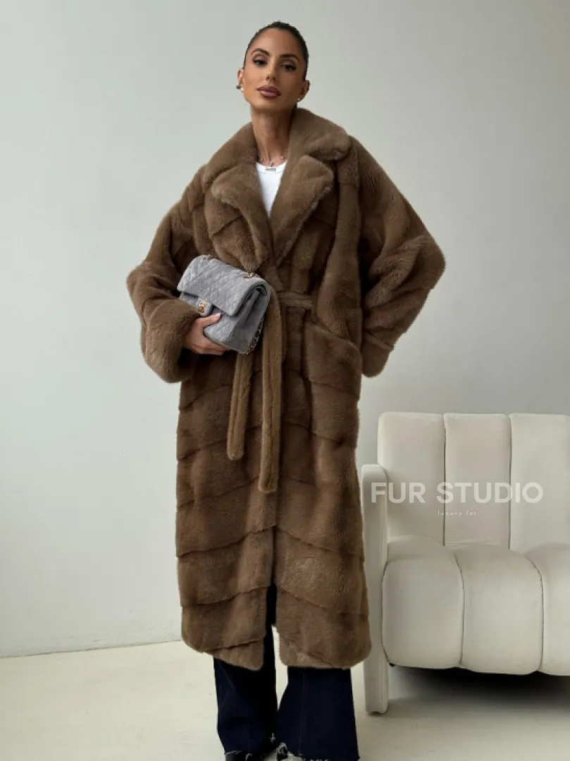 Норковая шуба - кимоно