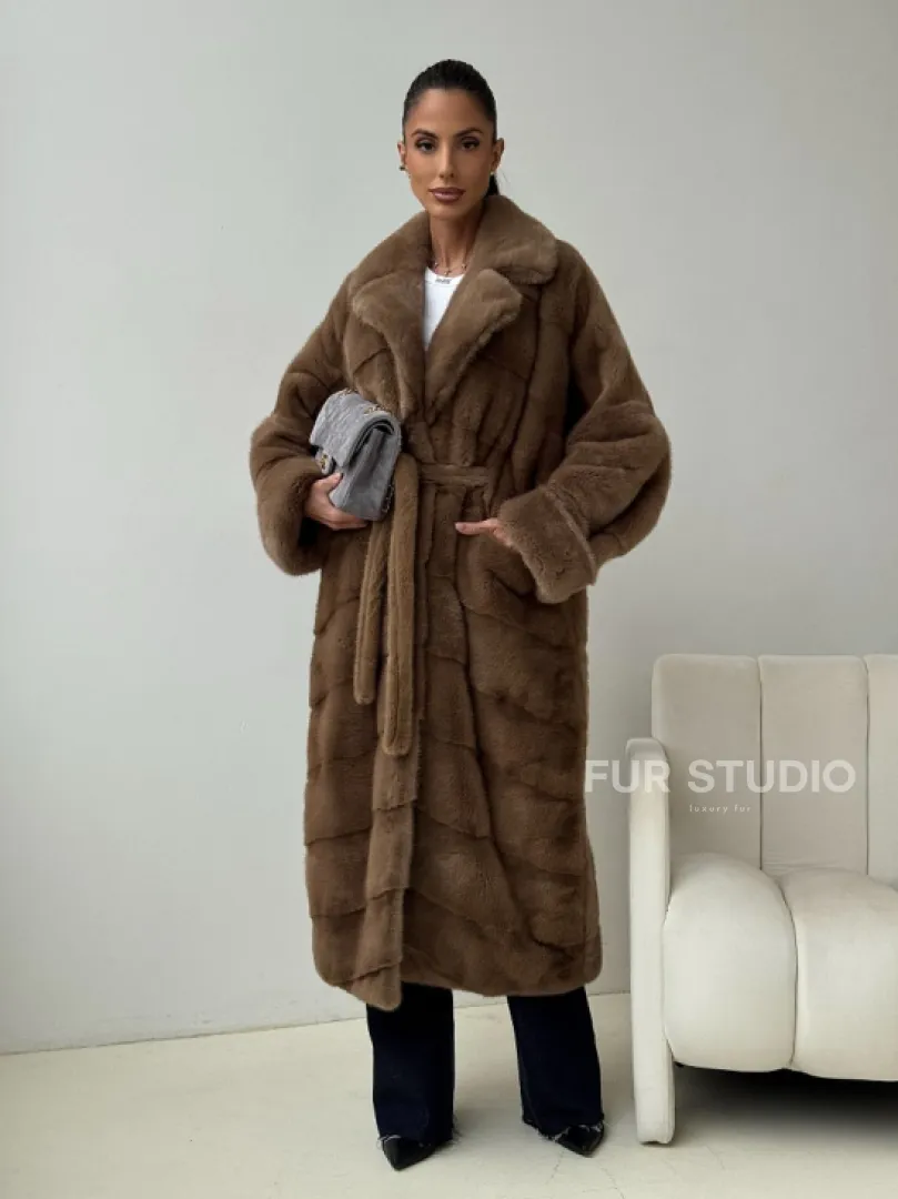 Норковая шуба - кимоно