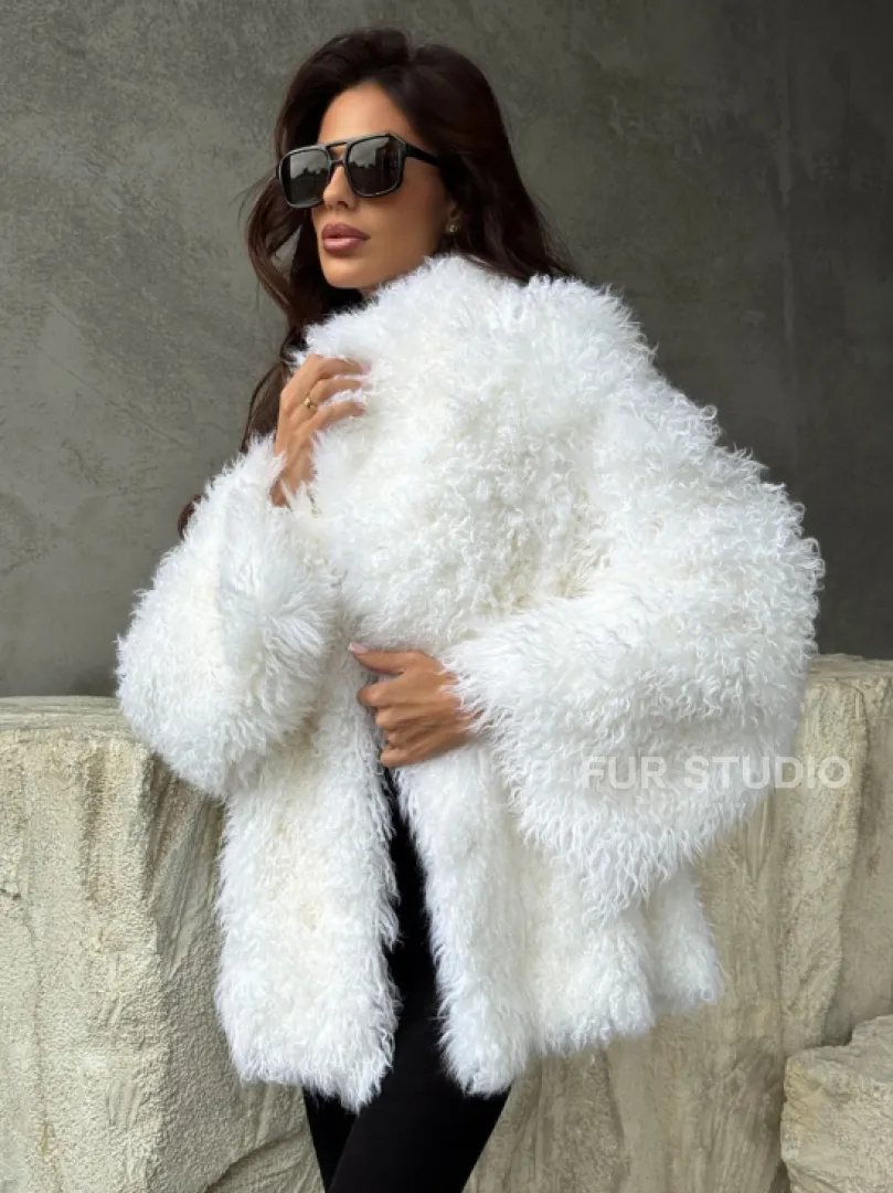 Шуба из альпаки