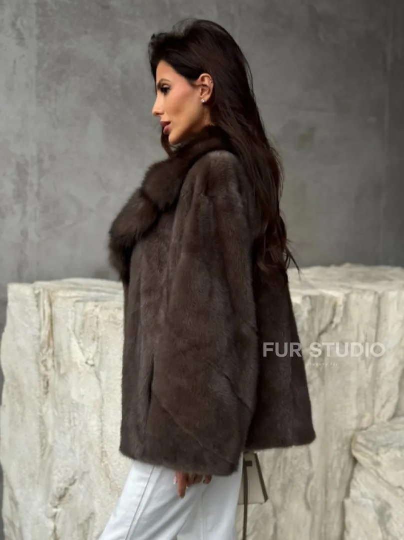 Норковая шуба автоледи