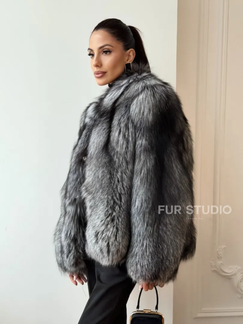 Шуба из чернобурки