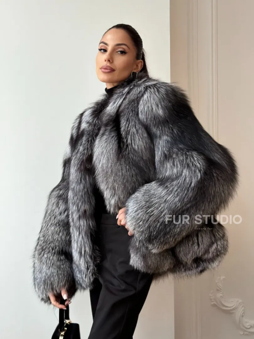 Шуба из чернобурки