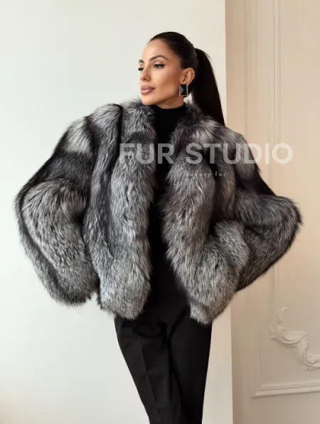 Шуба из чернобурки - фото 9