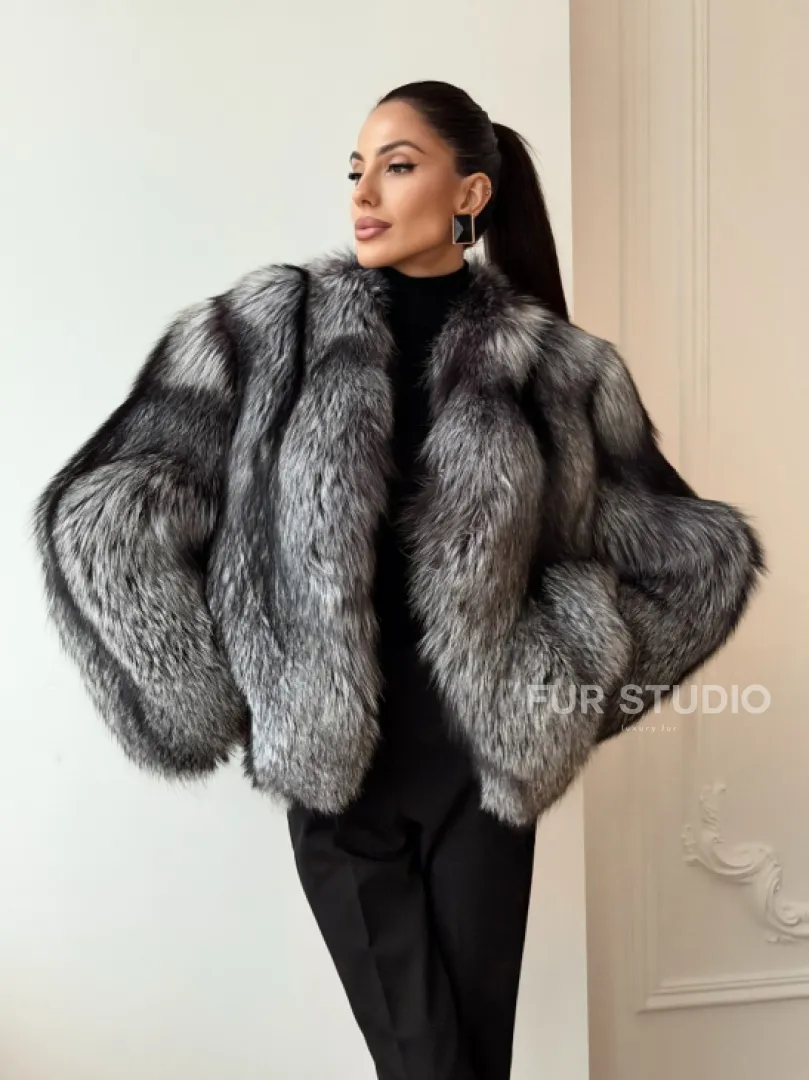 Шуба из чернобурки