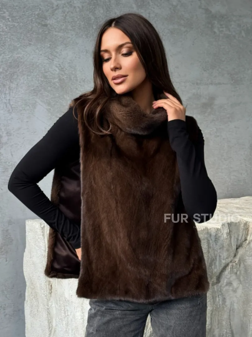 Манишка для женщин - норковая