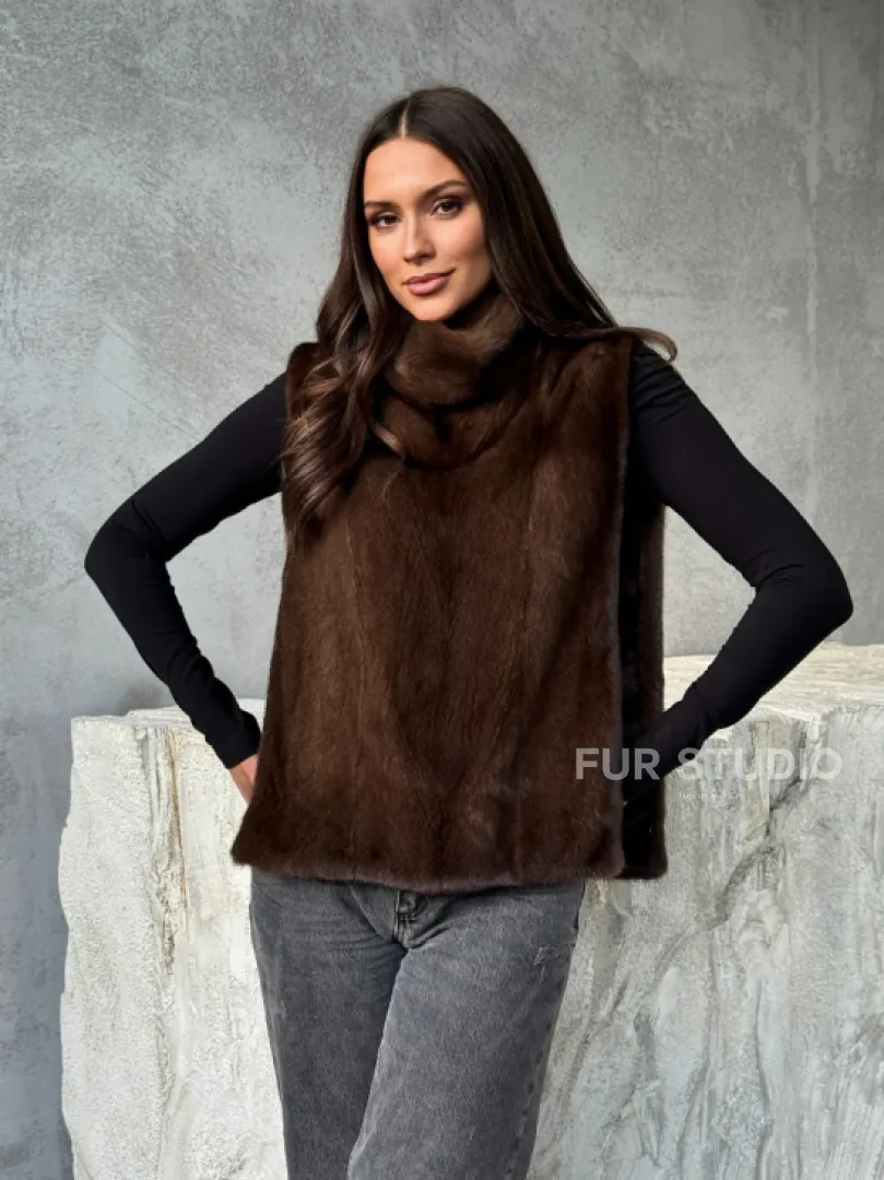 Манишка для женщин - норковая