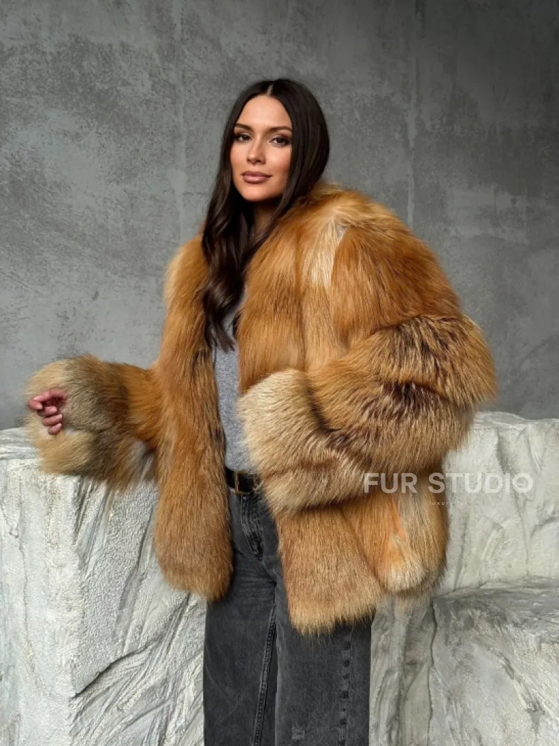 Шуба из лисы