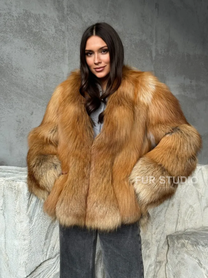 Шуба из лисы
