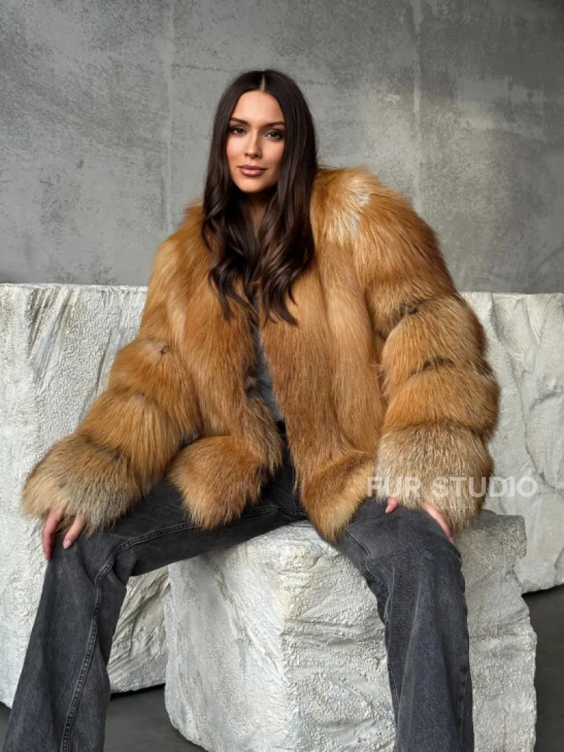 Шуба из лисы