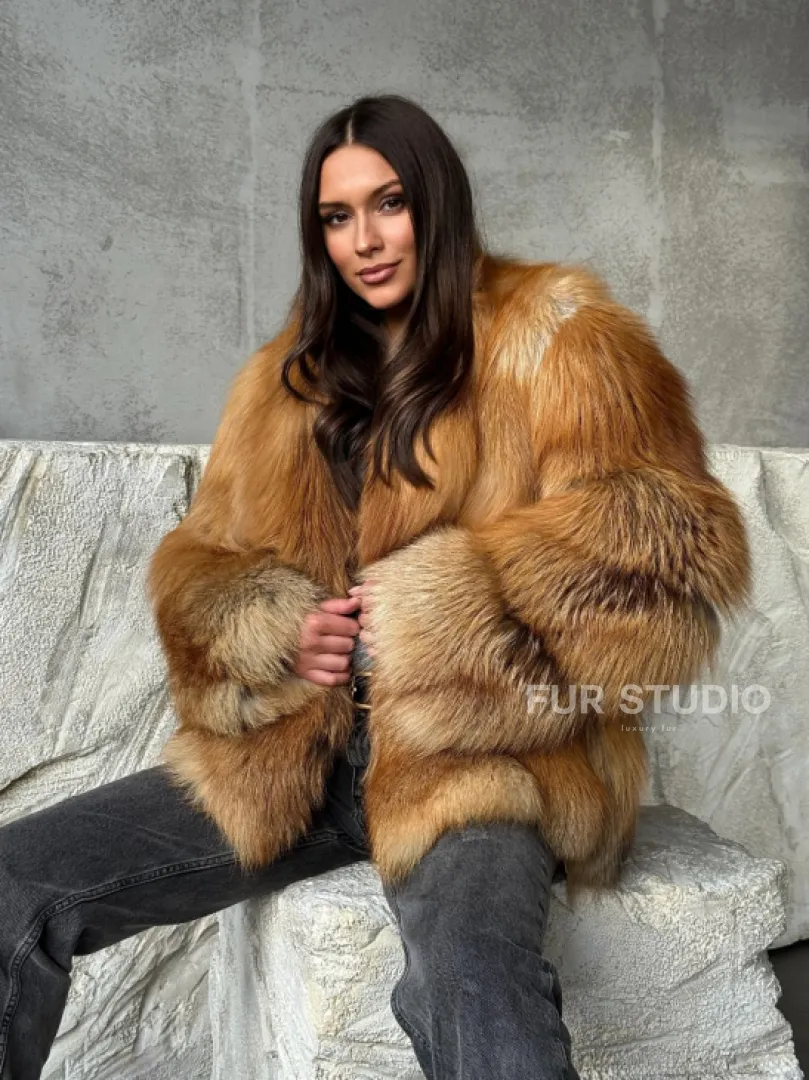 Шуба из лисы