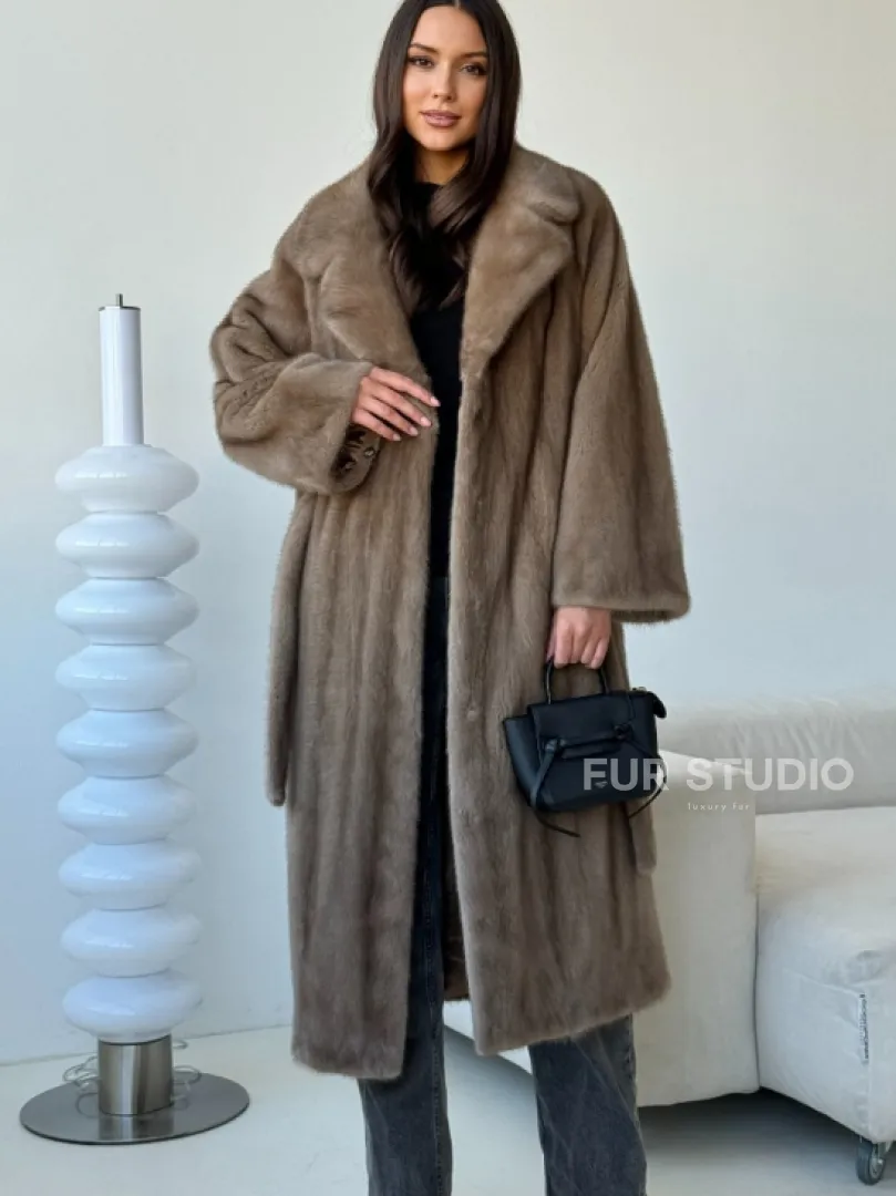 Норка пастель роспуск английский воротник