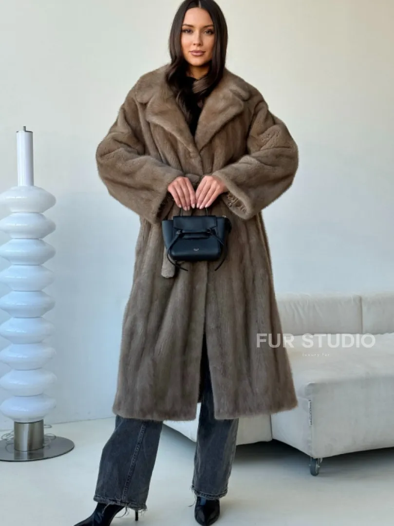 Норка пастель роспуск английский воротник