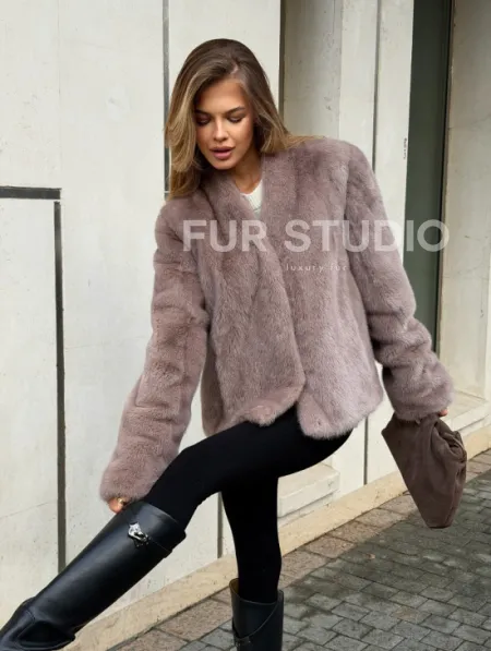 Кроп-топ шуба норковая - фото 8