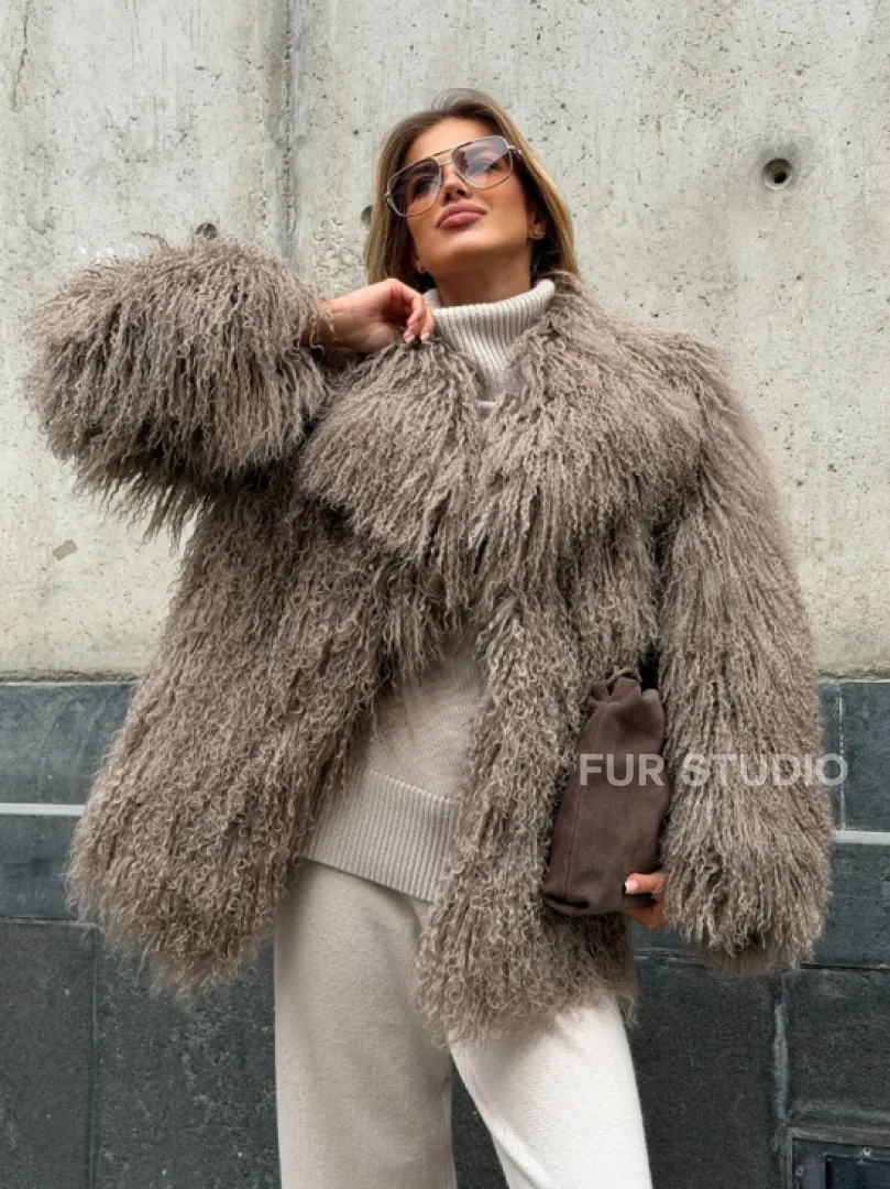 Полушубок из ламы