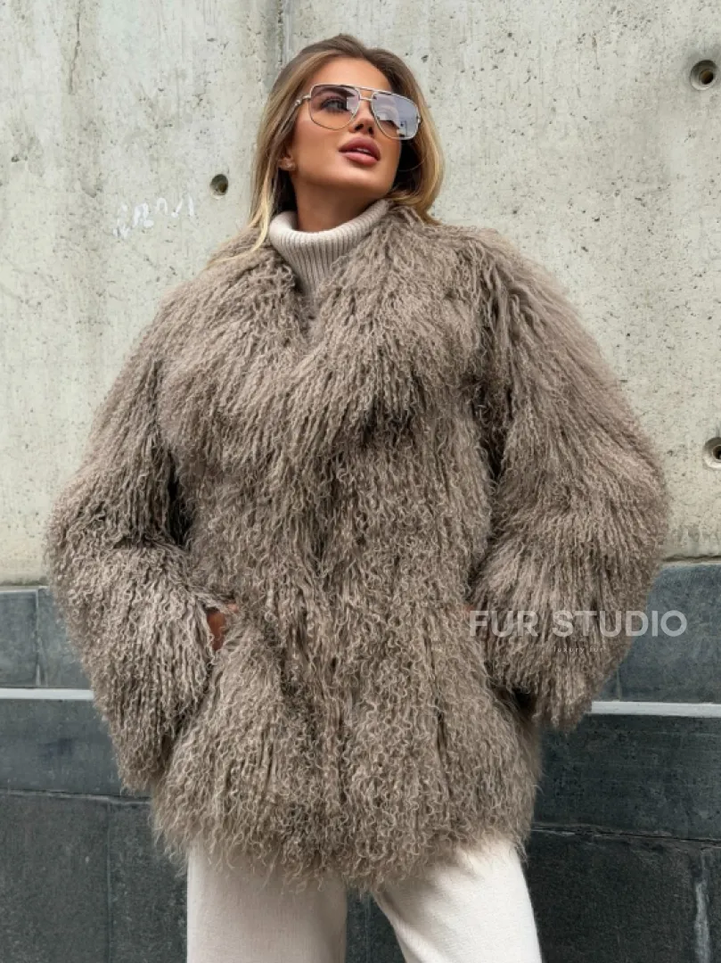 Полушубок из ламы