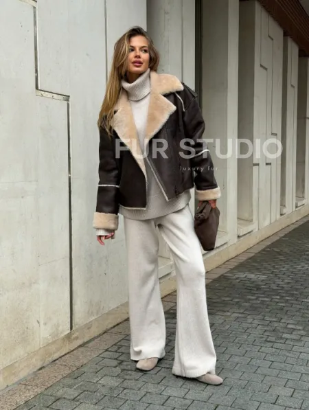 Молодёжная куртка-дубленка - фото 6