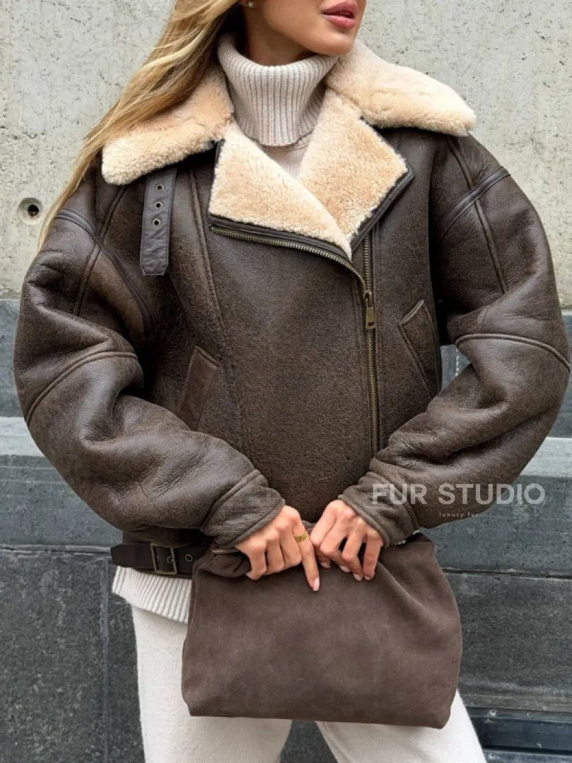 Дубленка - пилот женская