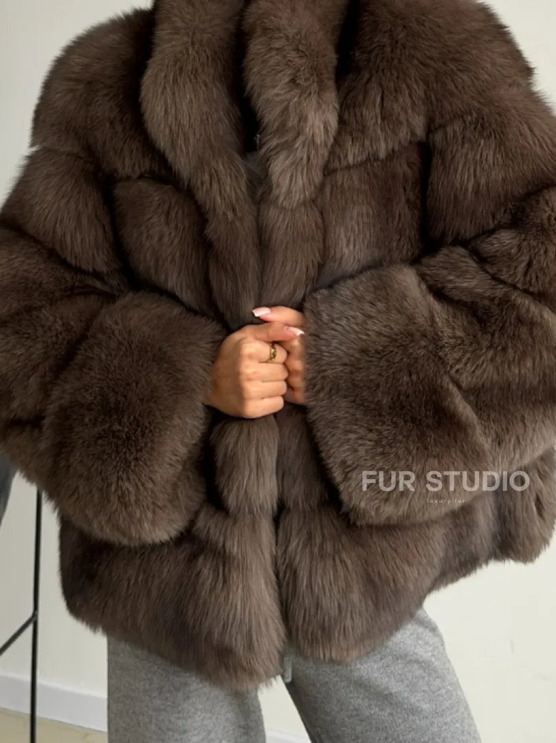 Шуба песцовая под соболь