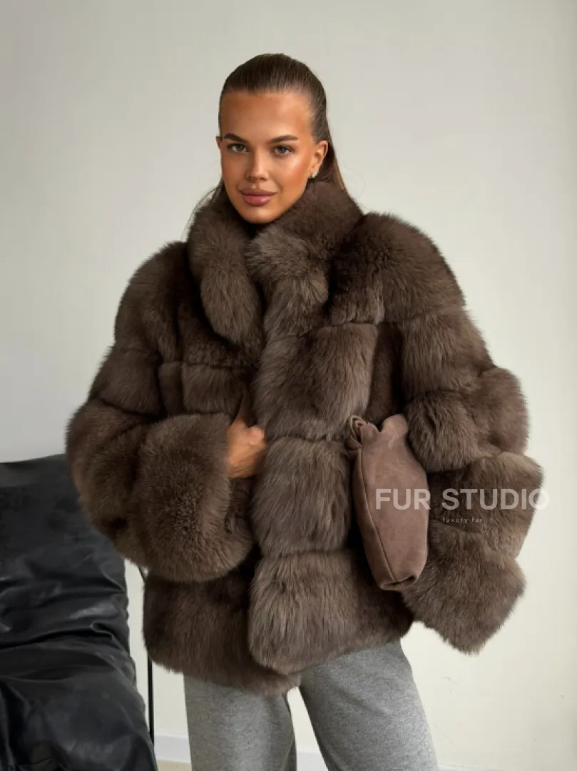 Шуба песцовая под соболь