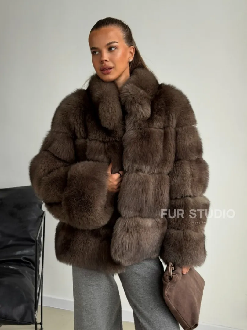 Шуба песцовая под соболь