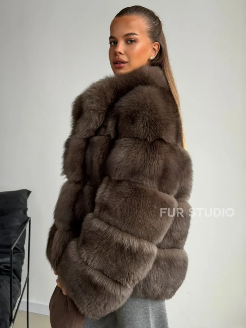 Шуба песцовая под соболь