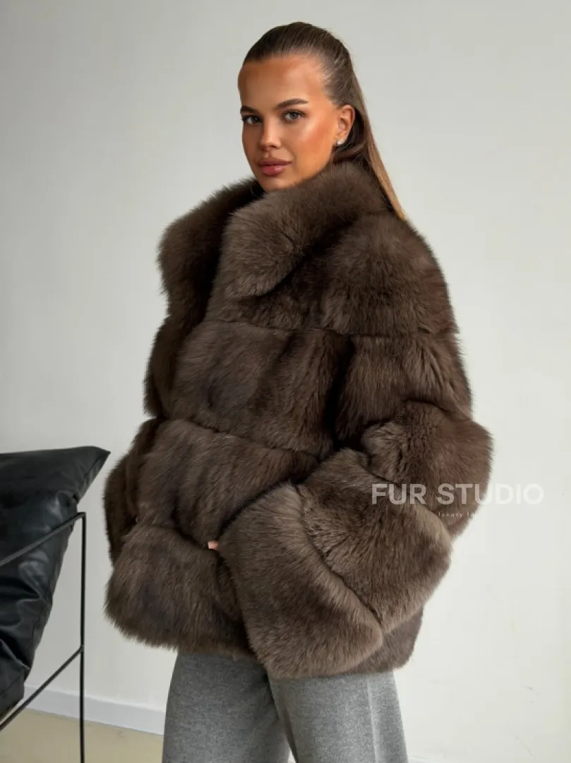 Шуба песцовая под соболь