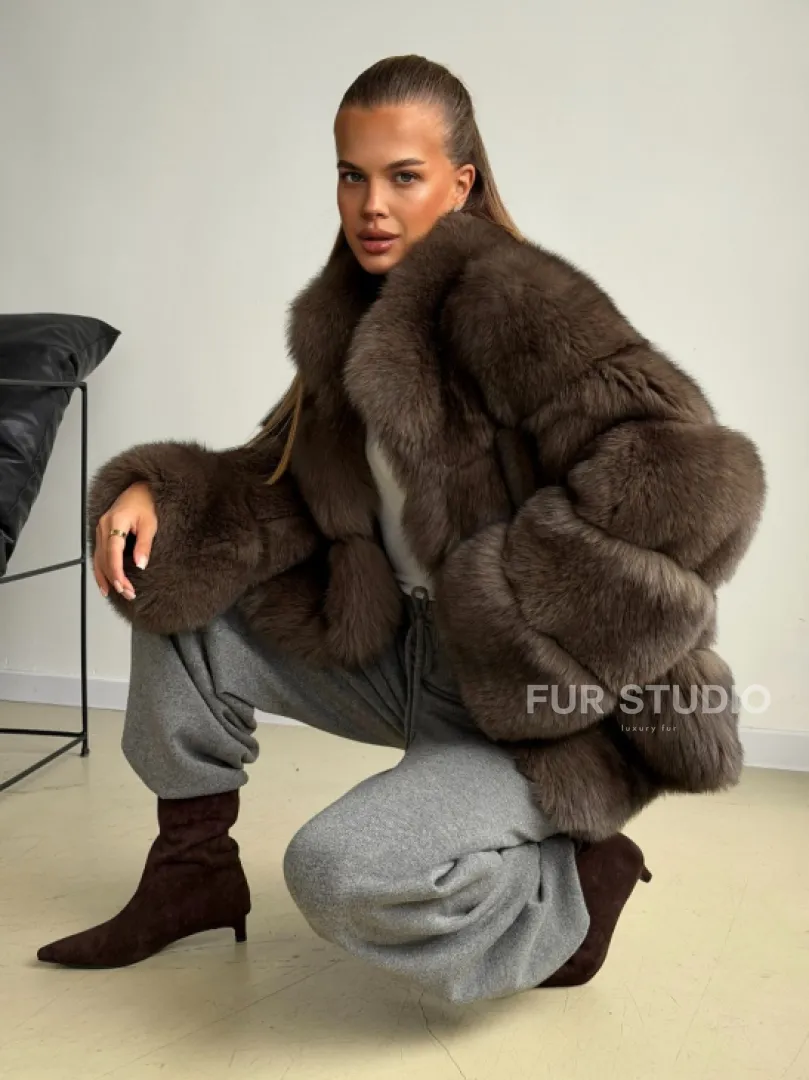 Шуба песцовая под соболь