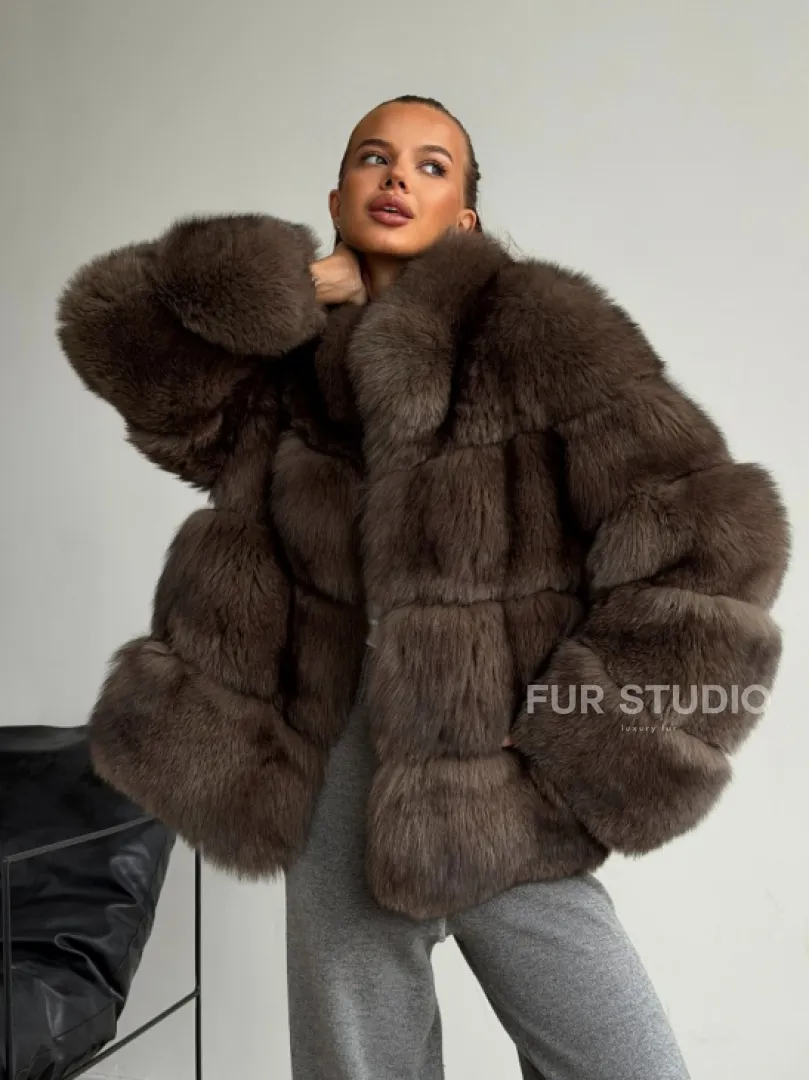 Шуба песцовая под соболь