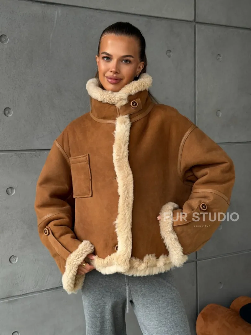 Дубленка - куртка двухсторонняя