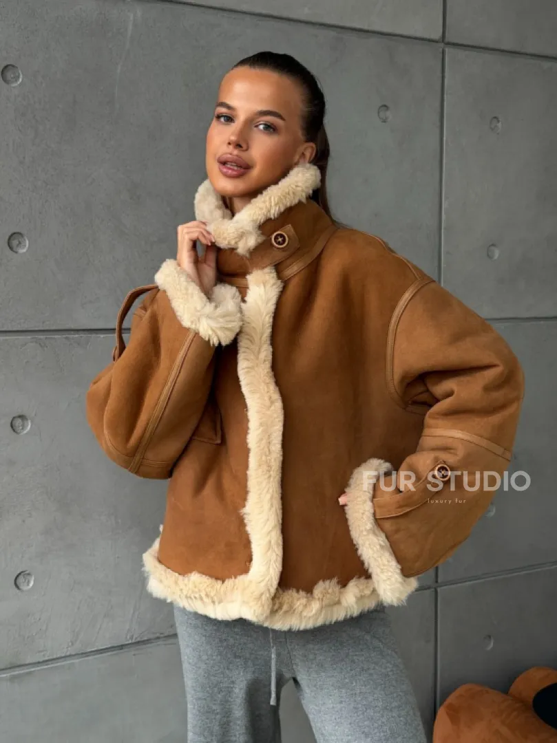 Дубленка - куртка двухсторонняя