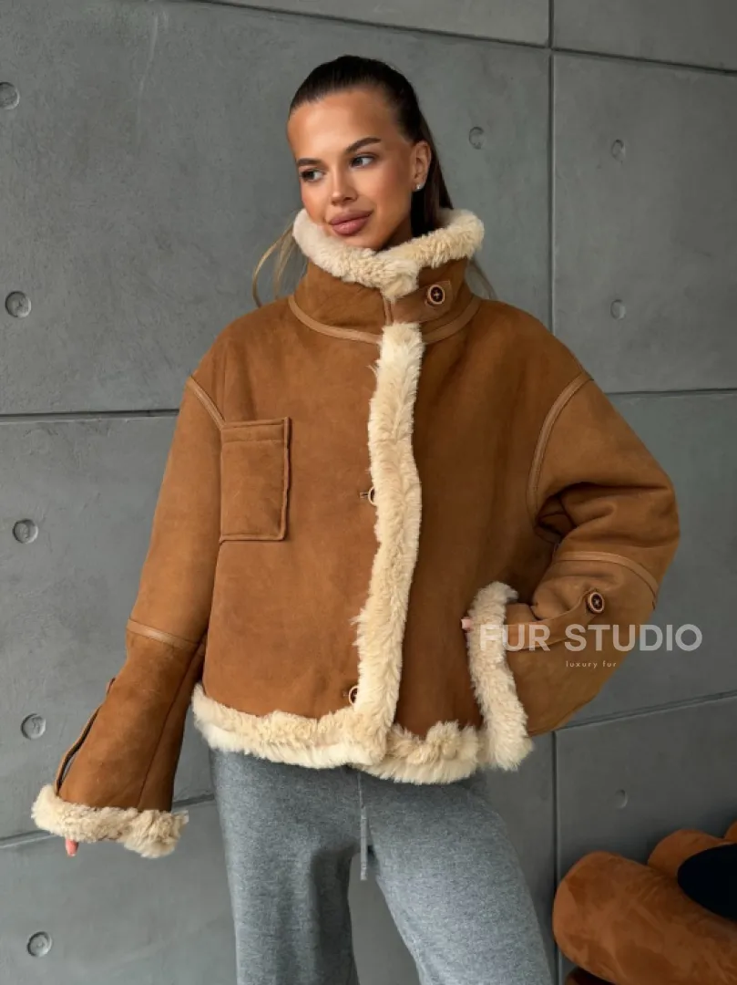 Дубленка - куртка двухсторонняя