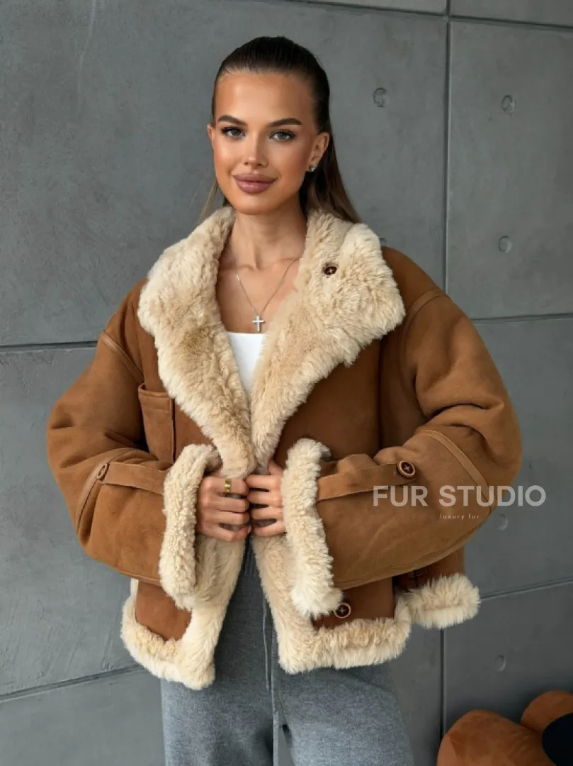 Дубленка - куртка двухсторонняя