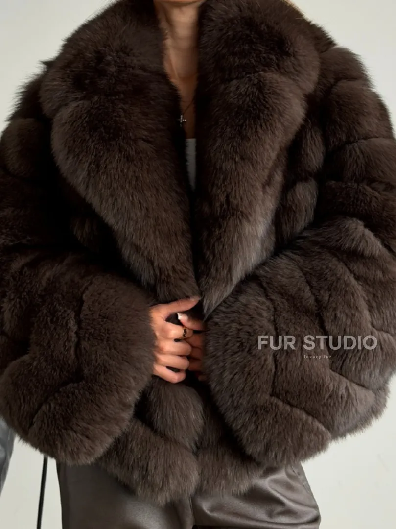 Шуба под соболь - рукава косички