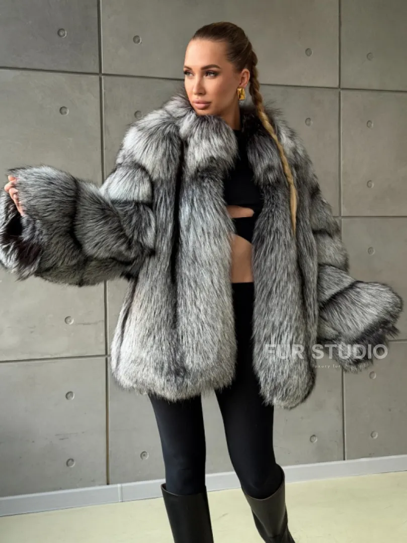 Шуба из чернобурки