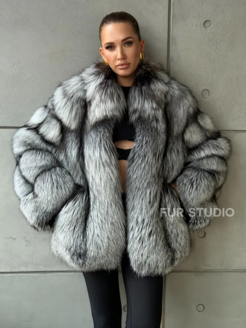 Шуба из чернобурки