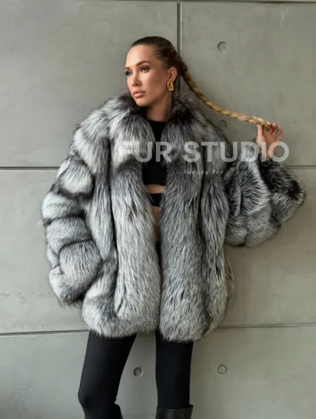 Шуба из чернобурки - фото 10