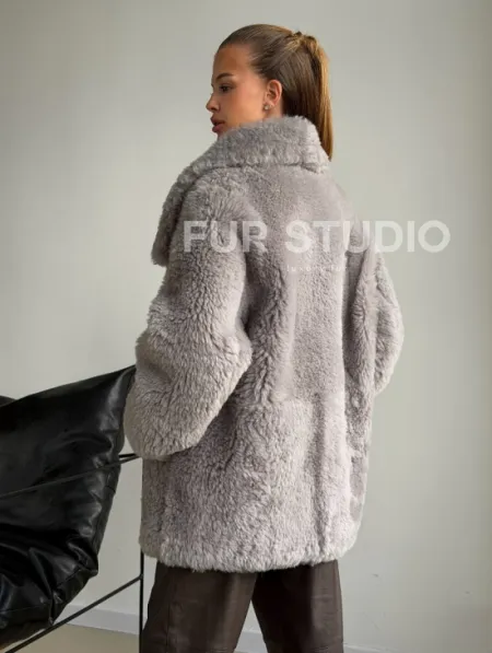 Полушубок из овчины - фото 8