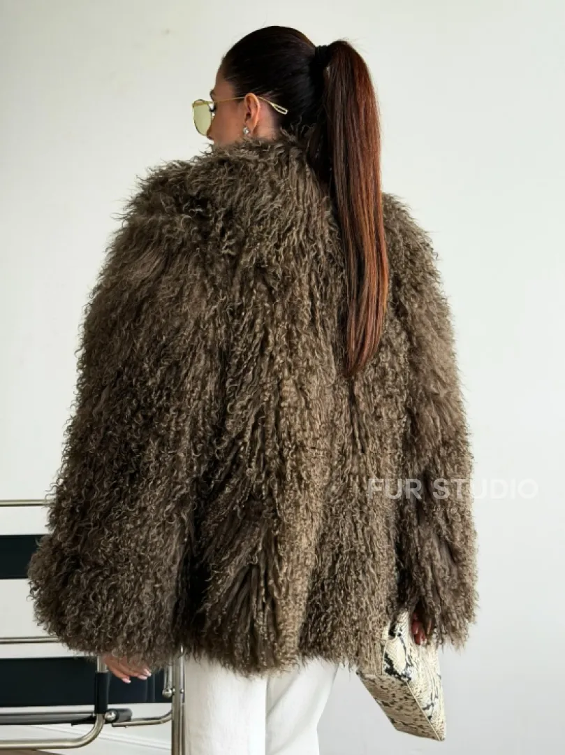 Шуба из лама