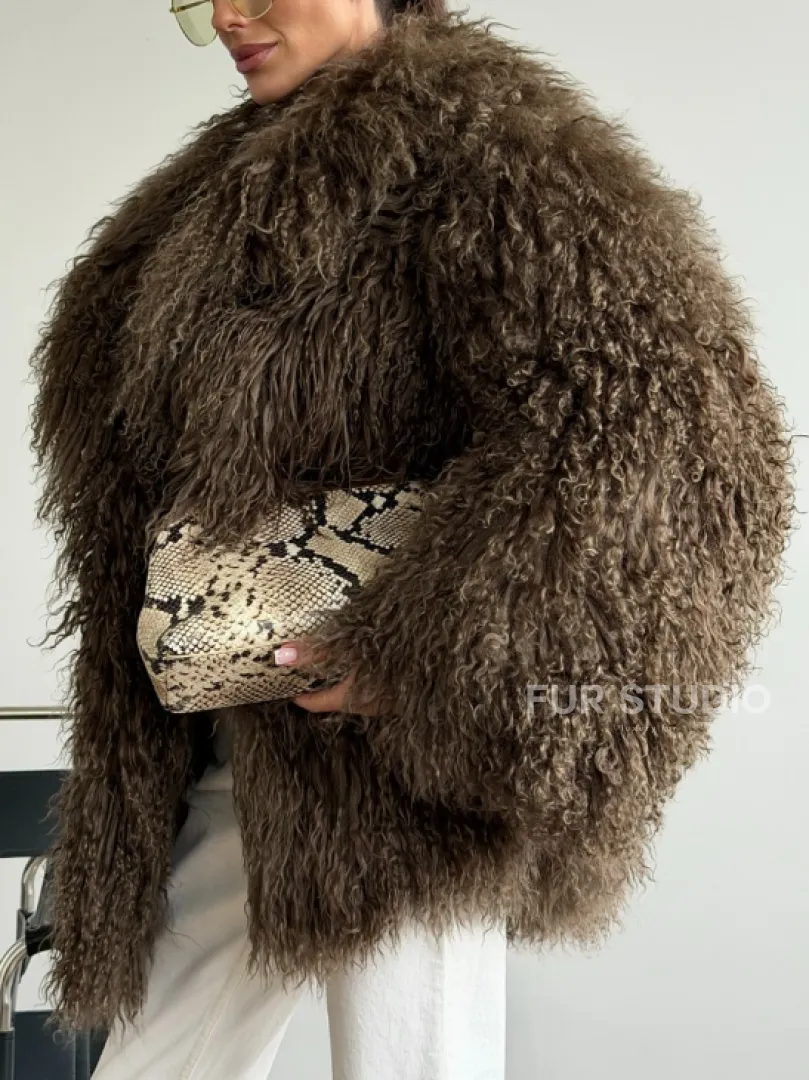 Шуба из лама