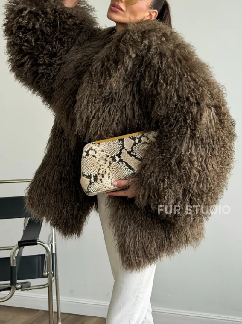 Шуба из лама