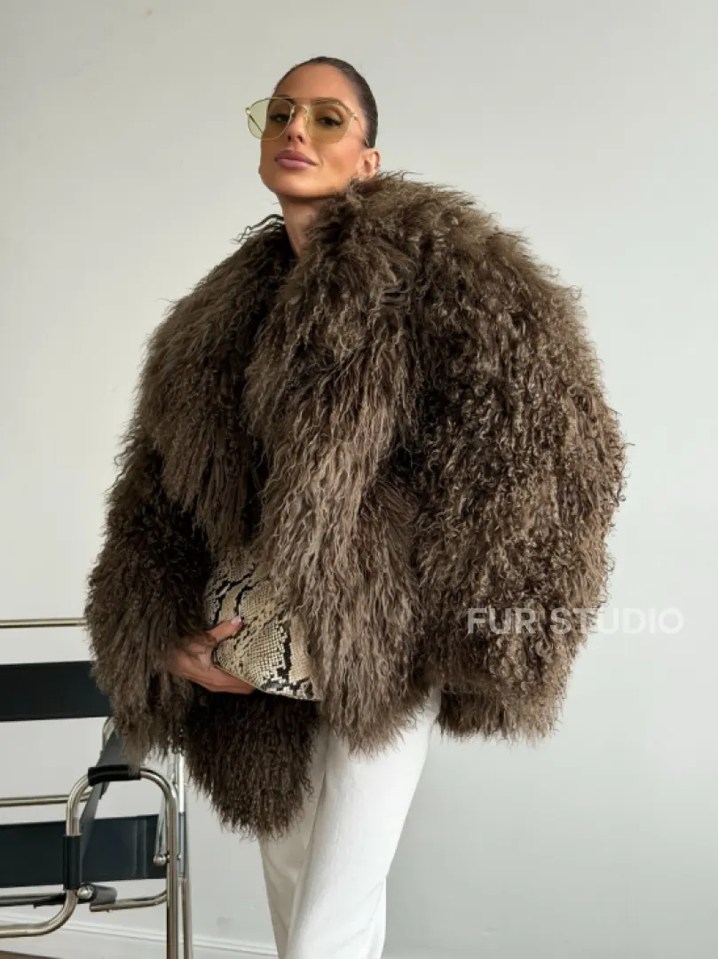 Шуба из лама