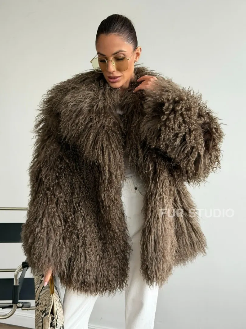 Шуба из лама