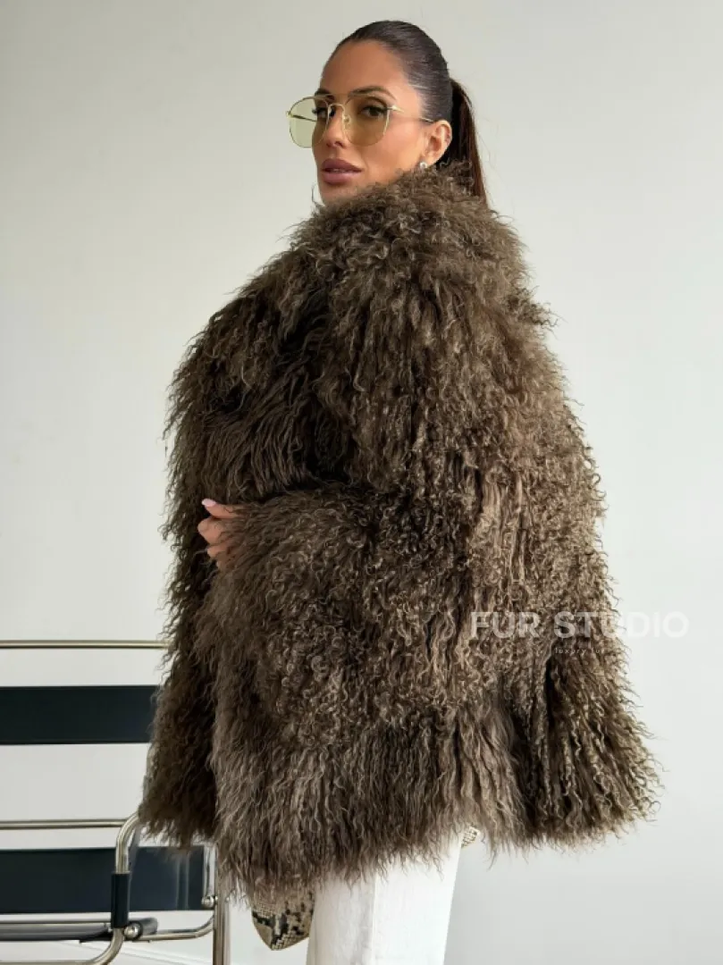 Шуба из лама