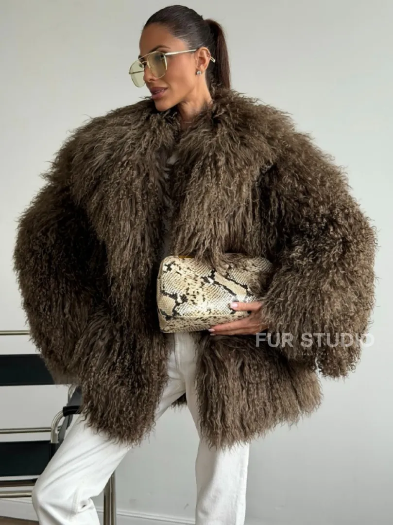 Шуба из лама