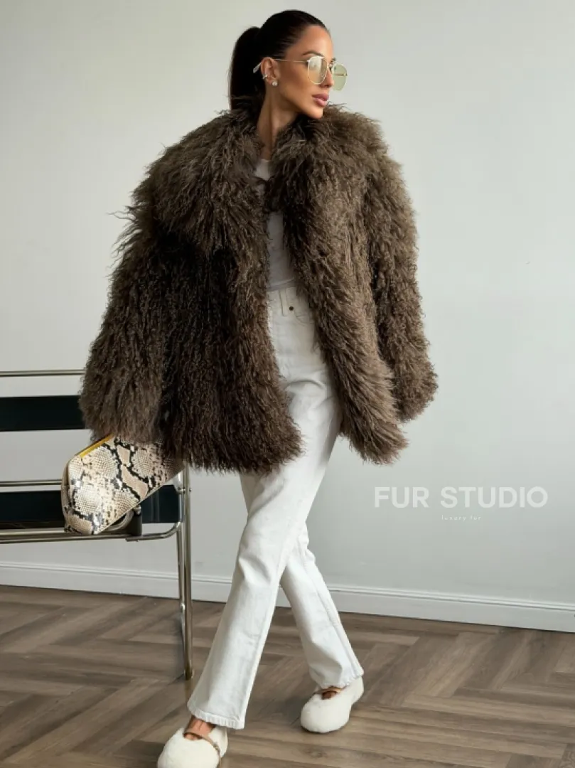 Шуба из лама