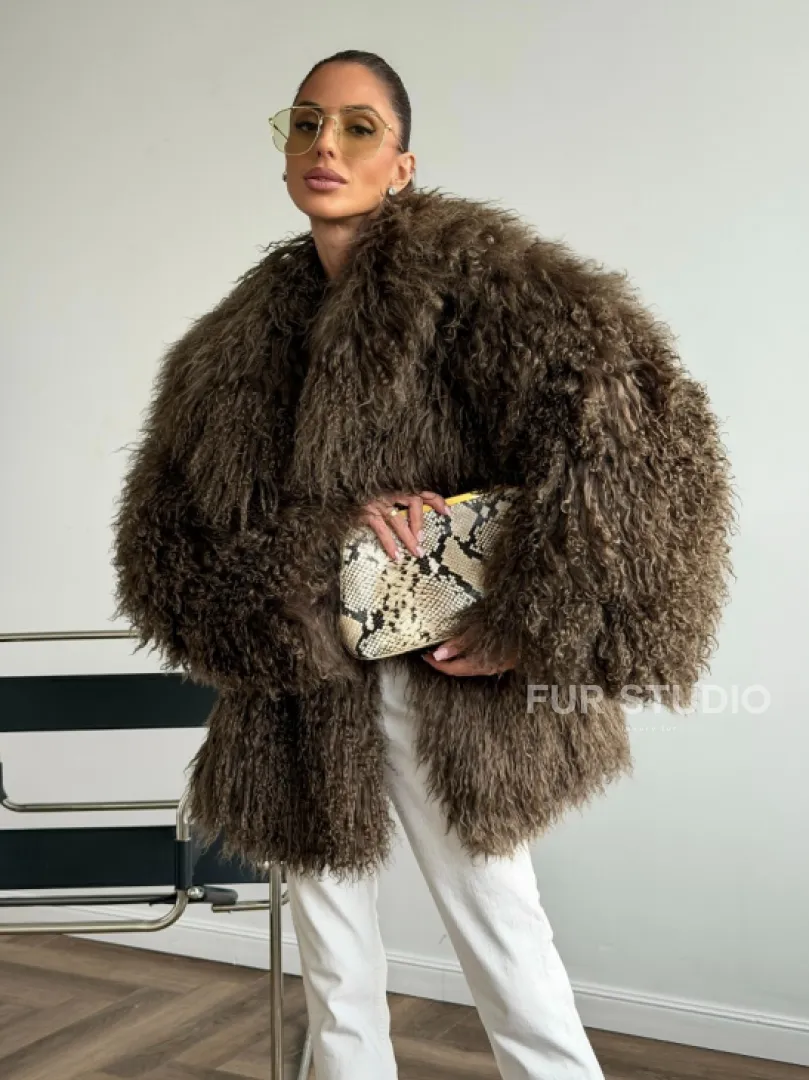 Шуба из лама