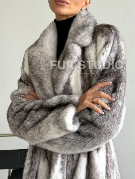 Шуба норковая - крестовка - фото 1