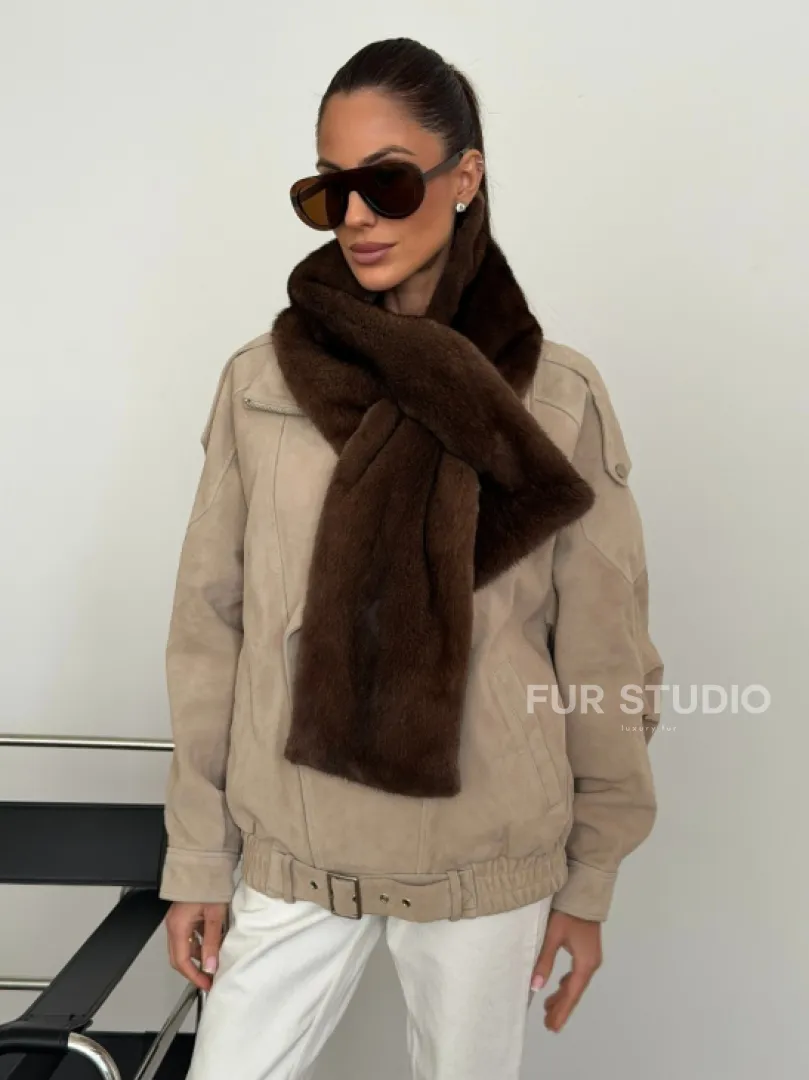 Шарф из меха норки