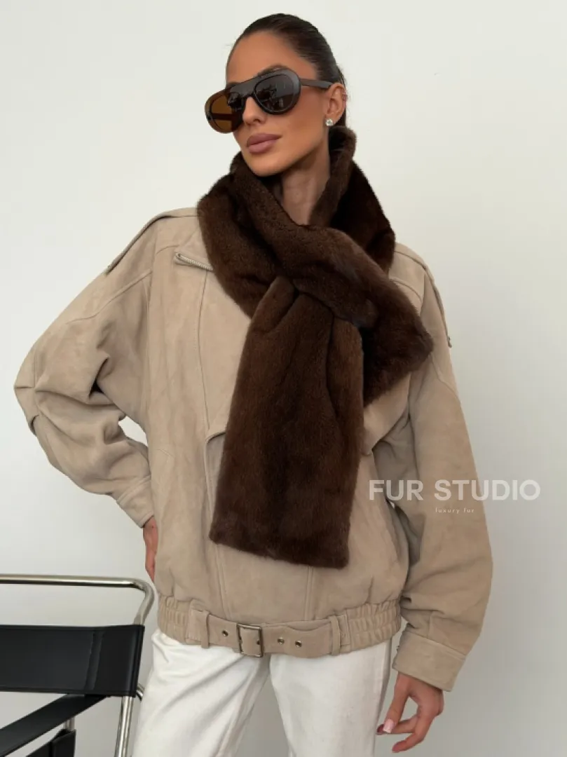 Шарф из меха норки